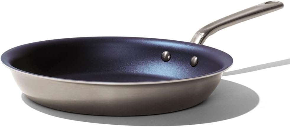 Made In Cookware - 10 Non Stick Frying Pan - Made Without PFOA - 5 Ply Stainless Clad Nonstick - Professional Cookware Italy - Induction Compatible - (Harbour Blue)