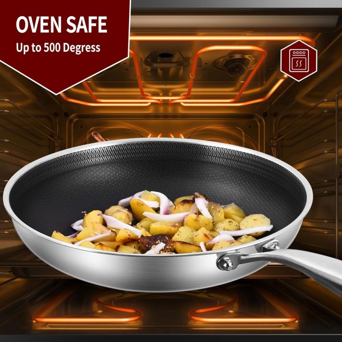 8-10-12 Inch Tri-ply Sauté Pan Set