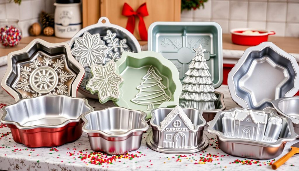 Christmas cake pans