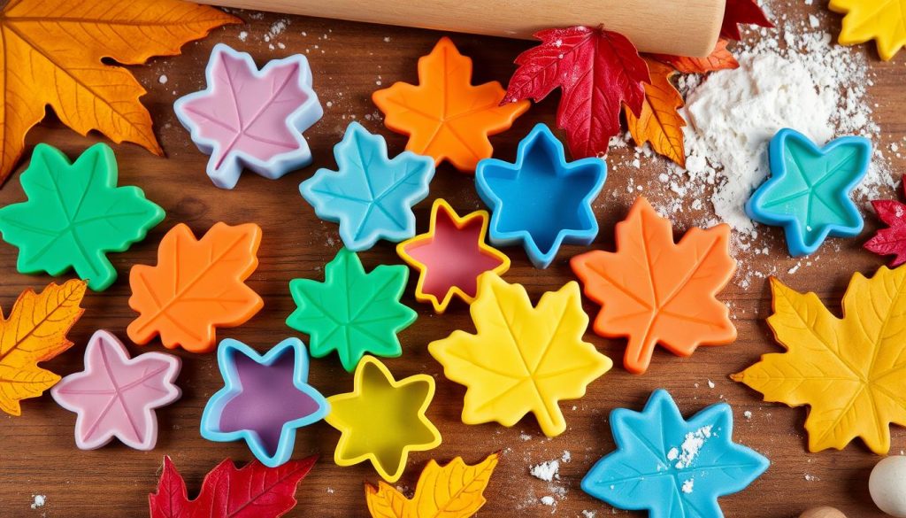 Leaf cookie cutters for festive autumn baking