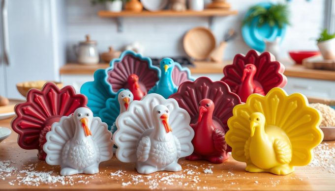 Turkey-shaped baking molds