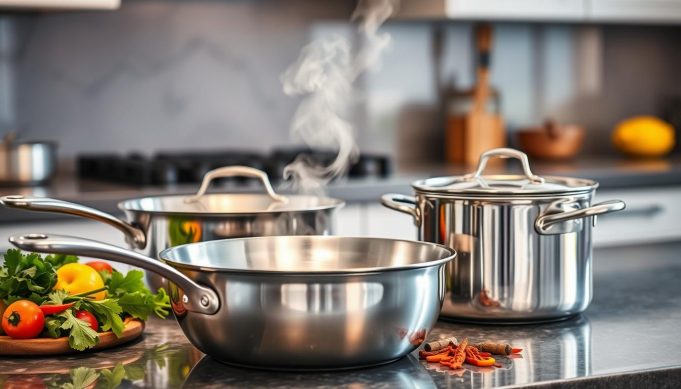 Why does food stick to stainless steel cookware?