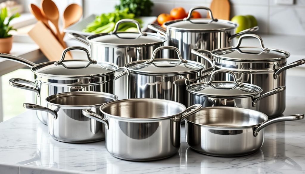 stainless steel cookware set