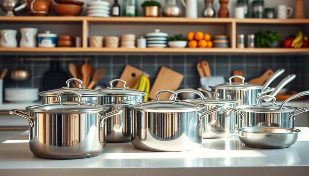 stainless steel kitchenware