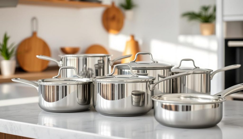 stainless steel kitchenware