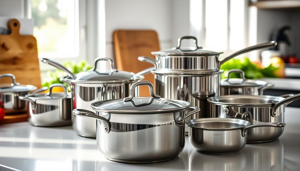 stainless steel kitchenware