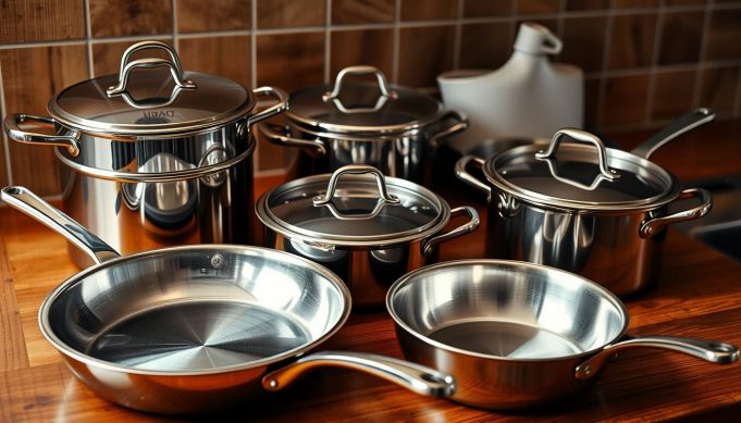 stainless steel pots and pans set