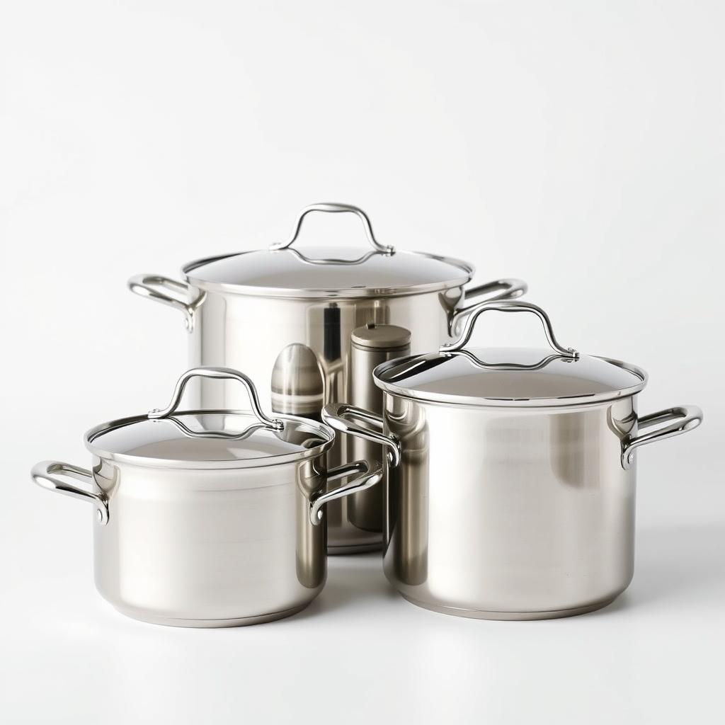 Various sizes of saucepans for different cooking needs Various sizes of saucepans for different cooking needs