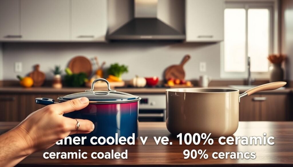 choosing ceramic coated or 100% ceramic cookware
