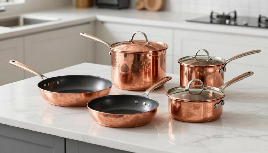 affordable copper cookware starter set for beginners