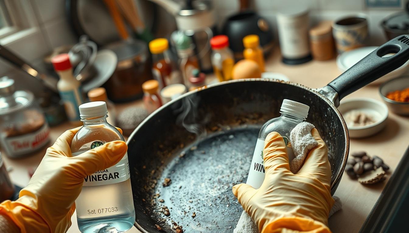 cookware smells weird after use