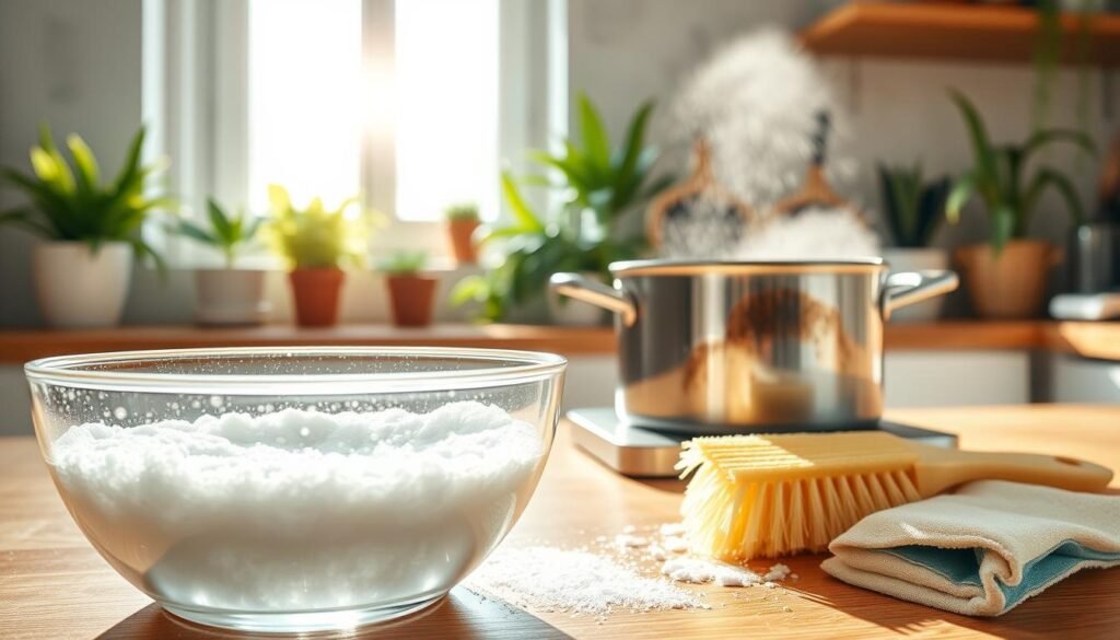 natural cleaning with vinegar and baking soda
