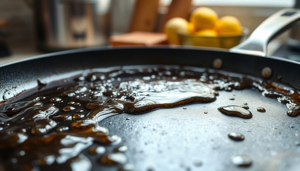 polymerized oil on cookware polymerized oil on cookware