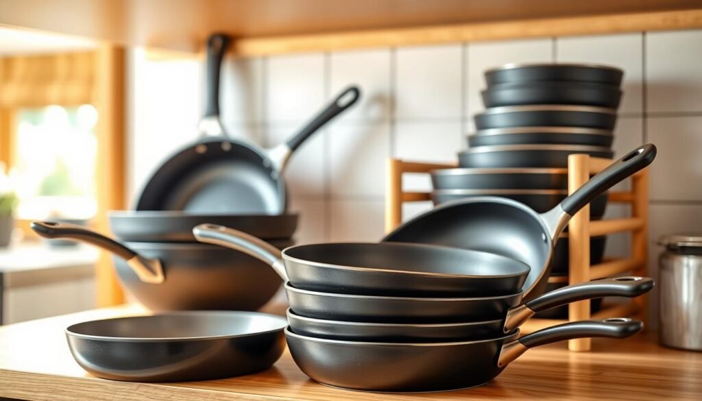 practical storage non-stick pans