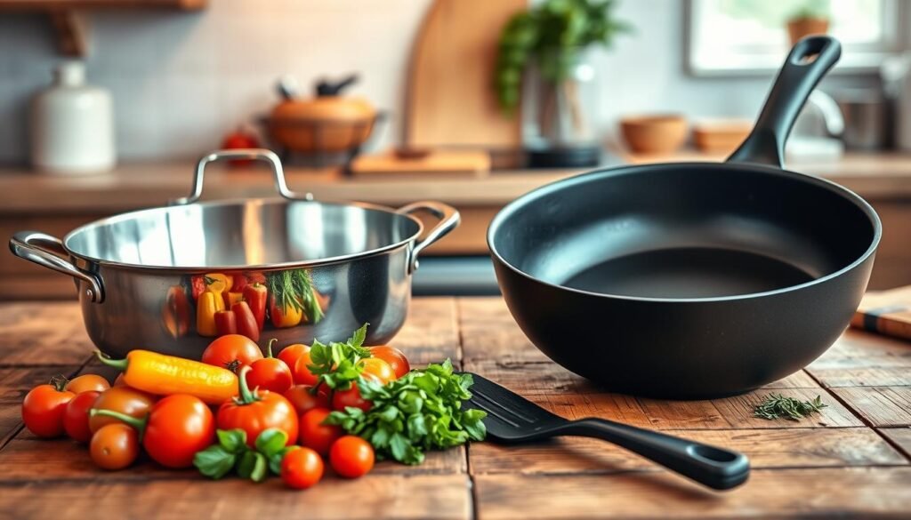 stainless steel vs nonstick pan comparison