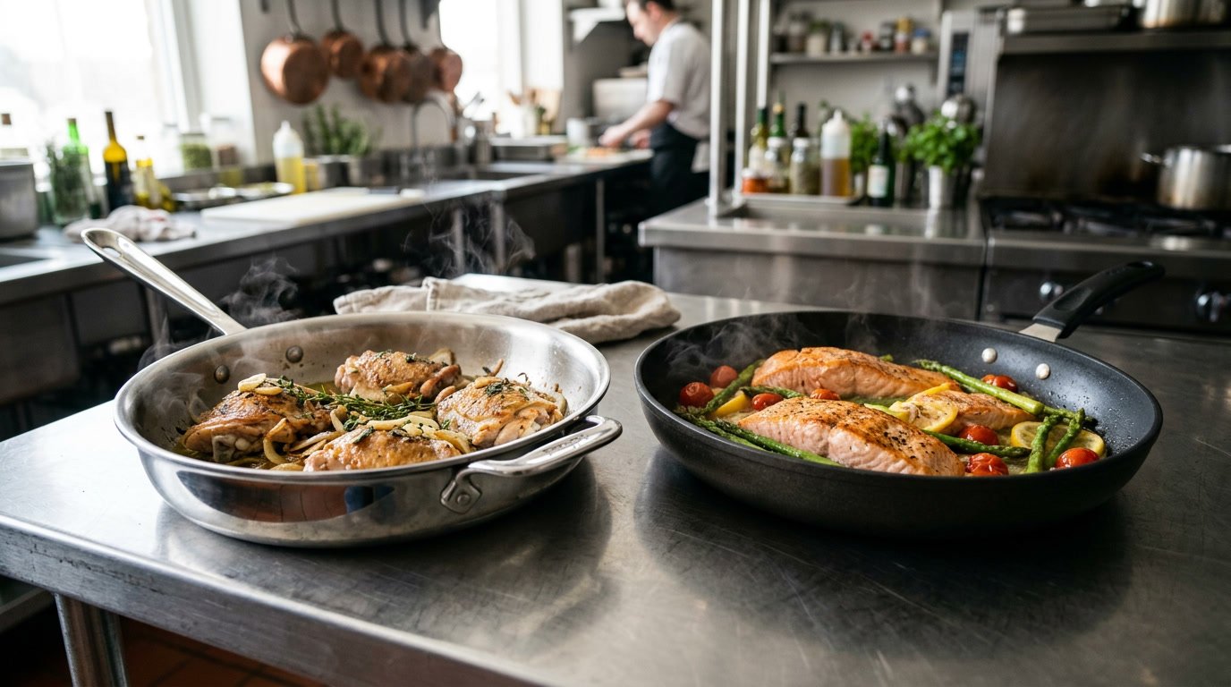 stainless steel vs nonstick cookware