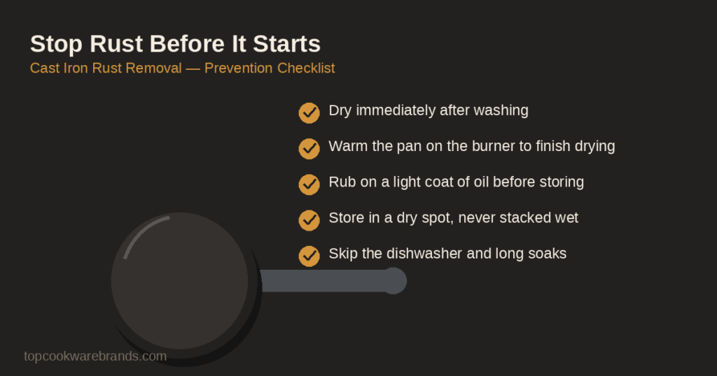 cast iron rust removal