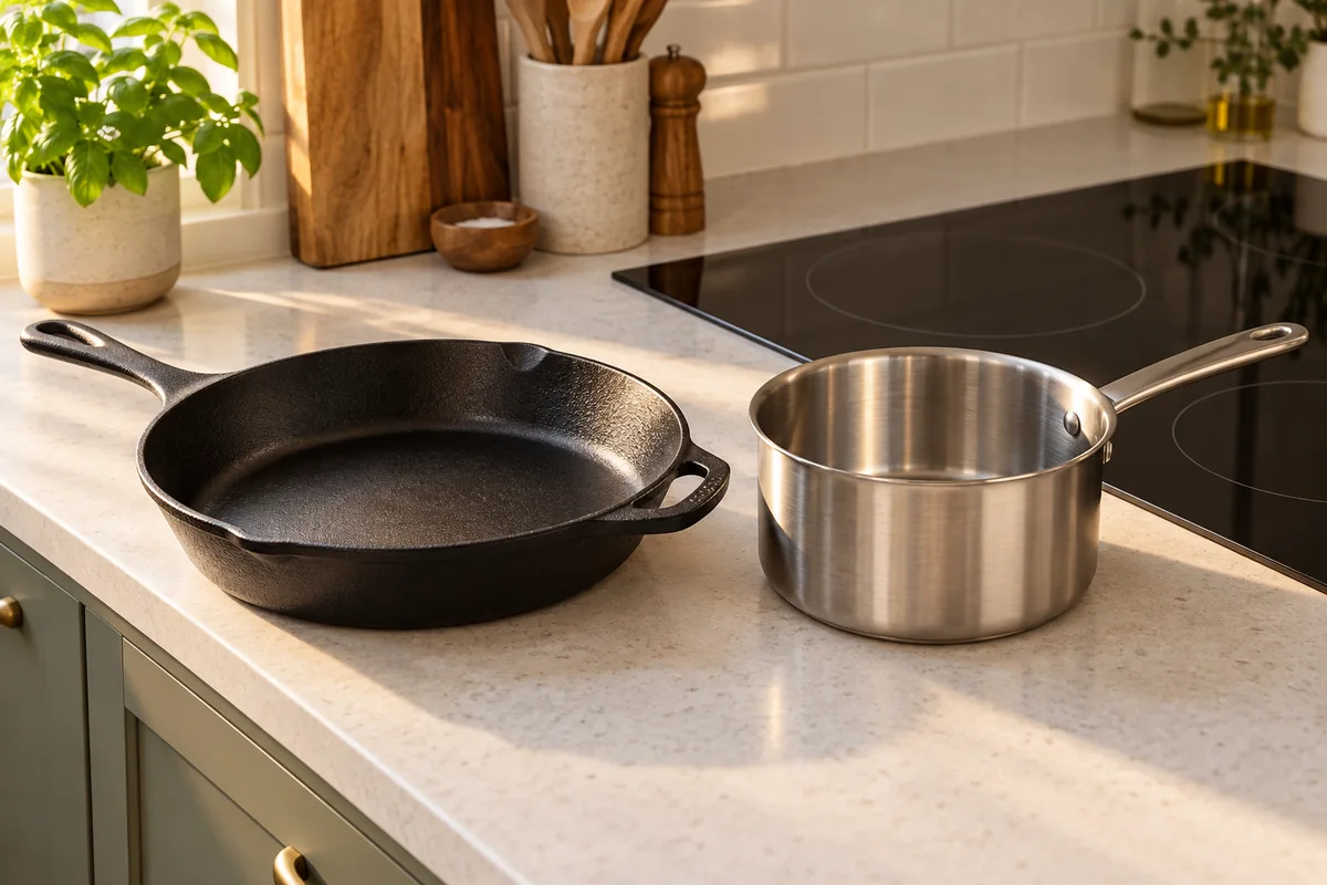 Induction pan not detected guide: cast iron and stainless steel cookware options